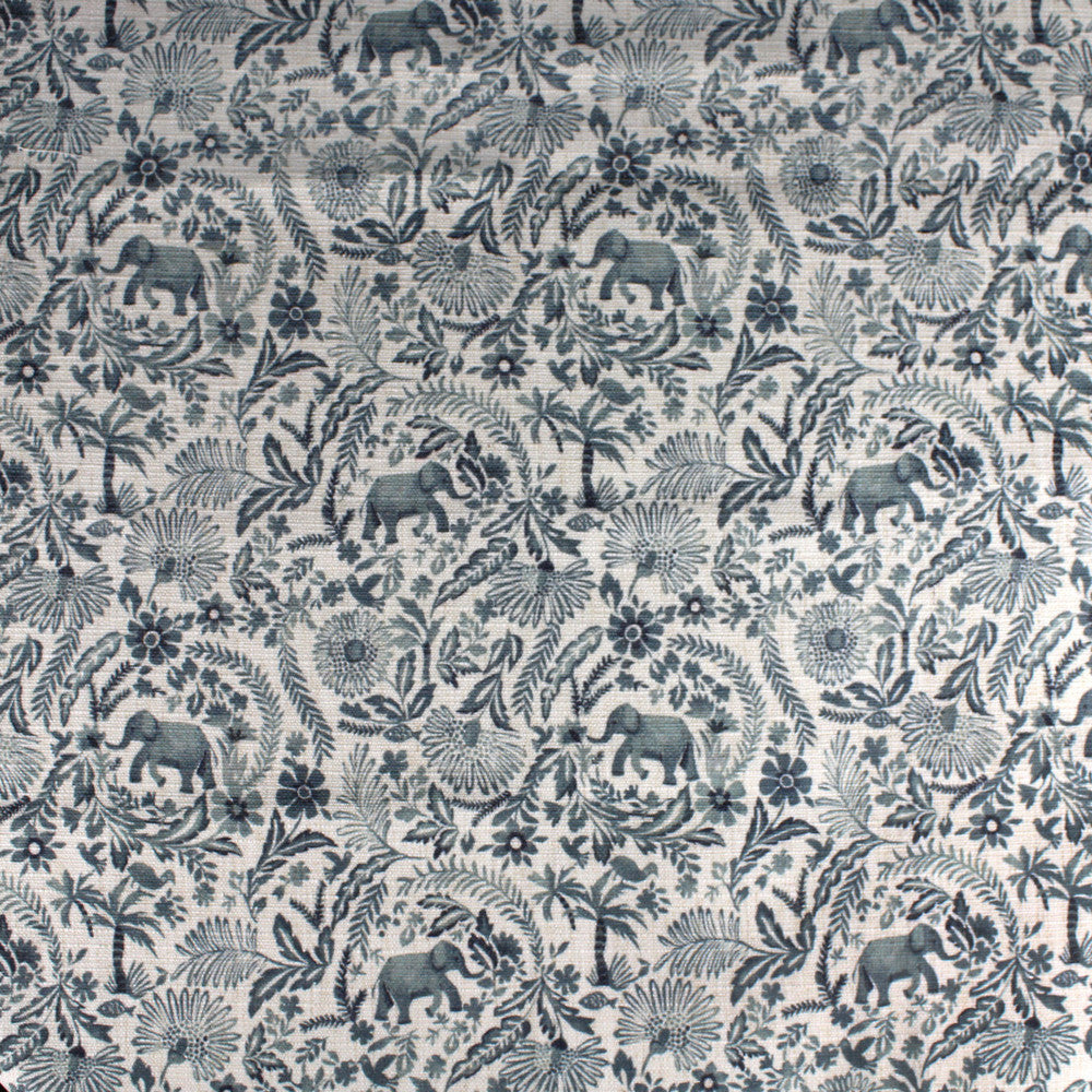 S4176 Slate by Greenhouse Designer Fabric 91% Polyester, 9% Linen China 53,000 </p><p>Repeat: 9" H, 9" V 56" - Swanky Fabrics -