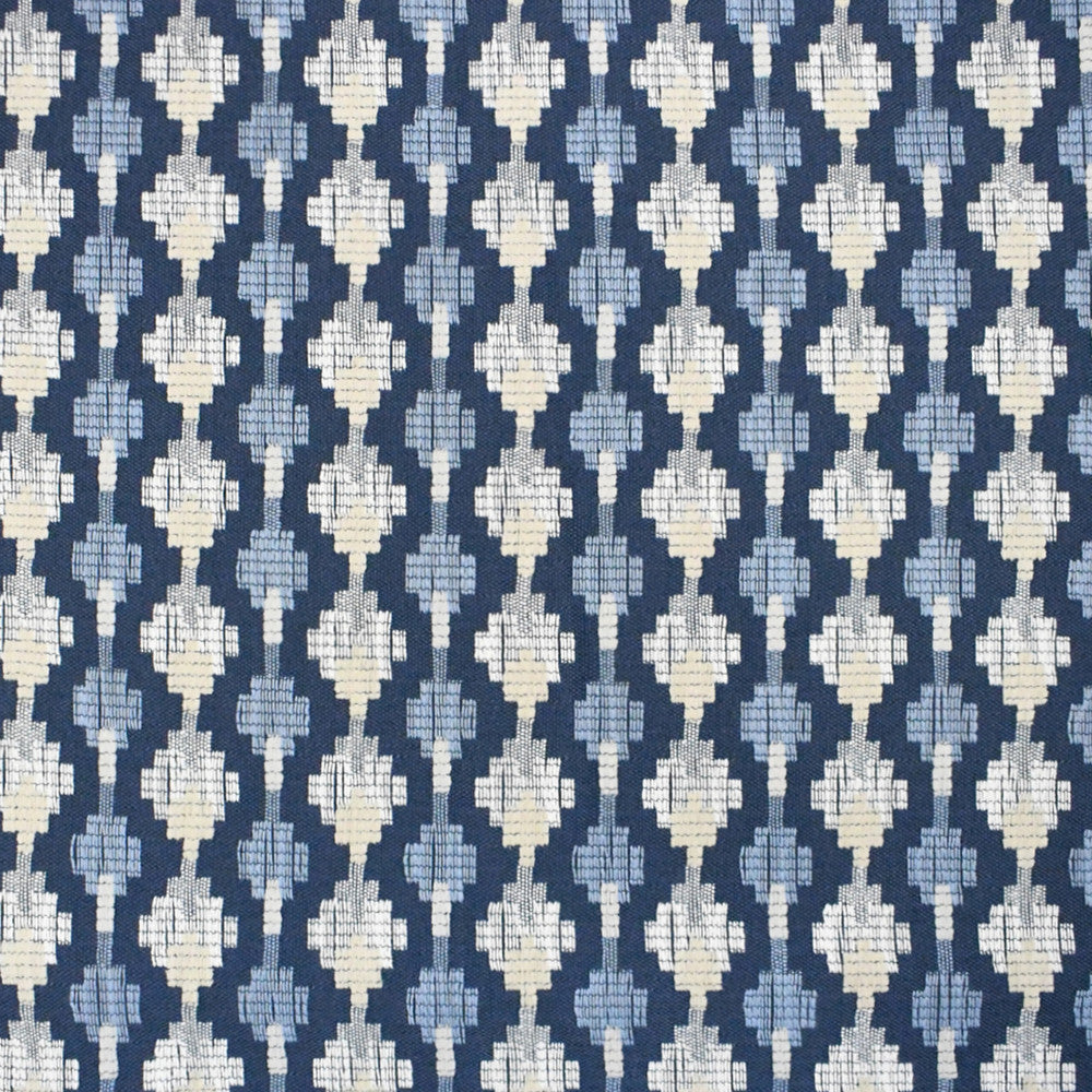 S4509 Royal by Greenhouse Designer Fabric S63: Outdoor Performance 100% Polyester (Uv) USA 63,000 double rubs </p><p>Repeat: 1.813" H, 2" V 57" - Swanky Fabrics -