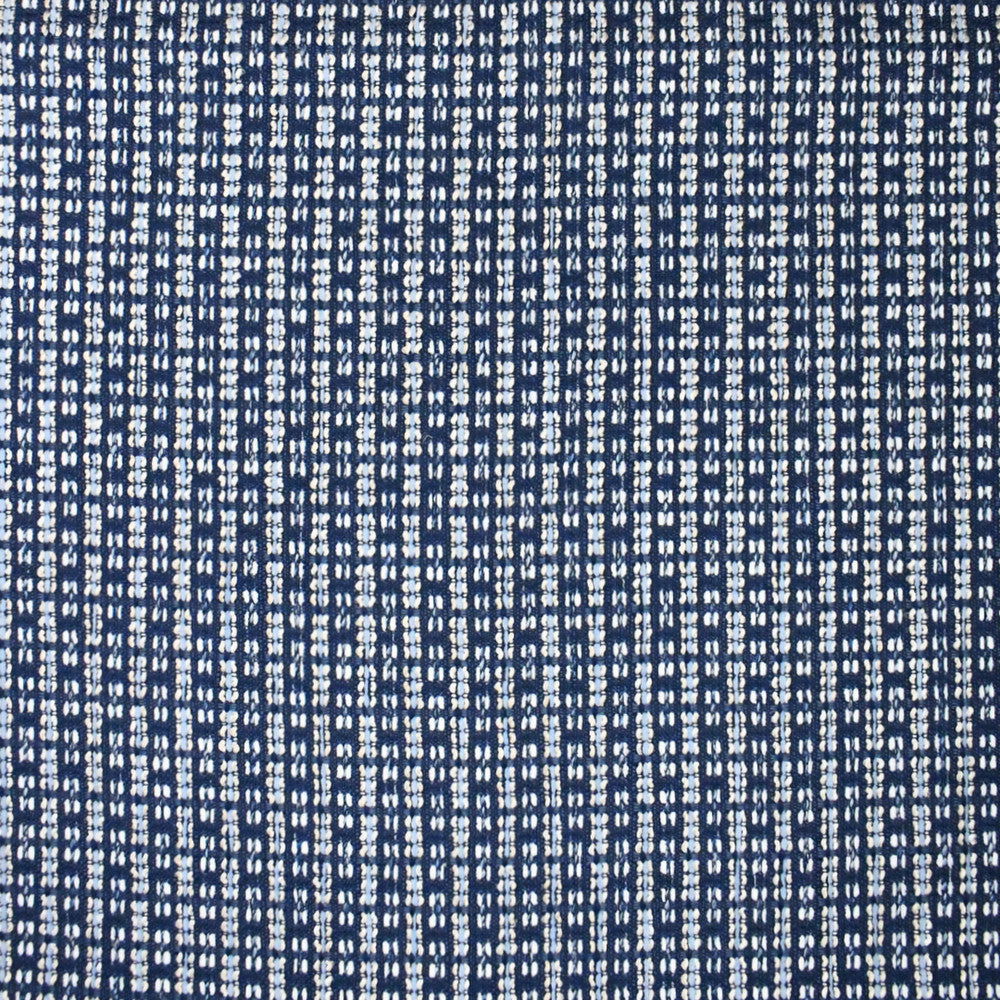 S4523 Indigo by Greenhouse Designer Fabric S63: Outdoor Performance 80.02% Polyester (Uv), 19.98% Olefin USA 63,000 double rubs </p><p>Repeat: .75" H, .625" V 56" - Swanky Fabrics -