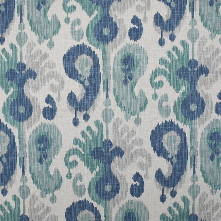 S4803 Blue Moon by Greenhouse Designer Fabric S69: Rain 55% Linen, 45% Rayon USA 24,000 double rubs Soil & Stain Repellent </p><p>Repeat: 13.5" H, 25.25" V 54" - Swanky Fabrics -
