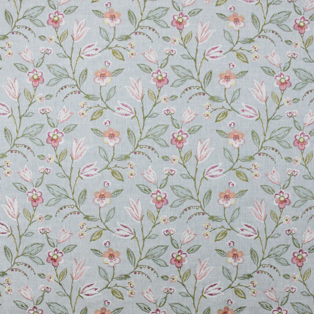 S4812 English Garden by Greenhouse Designer Fabric S69: Rain 58% Cotton, 42% Polyester W/ 100% Rayon Embroidery India 9,000 double rubs </p><p>Repeat: 13.125" H, 12.5" V 54" - Swanky Fabrics -
