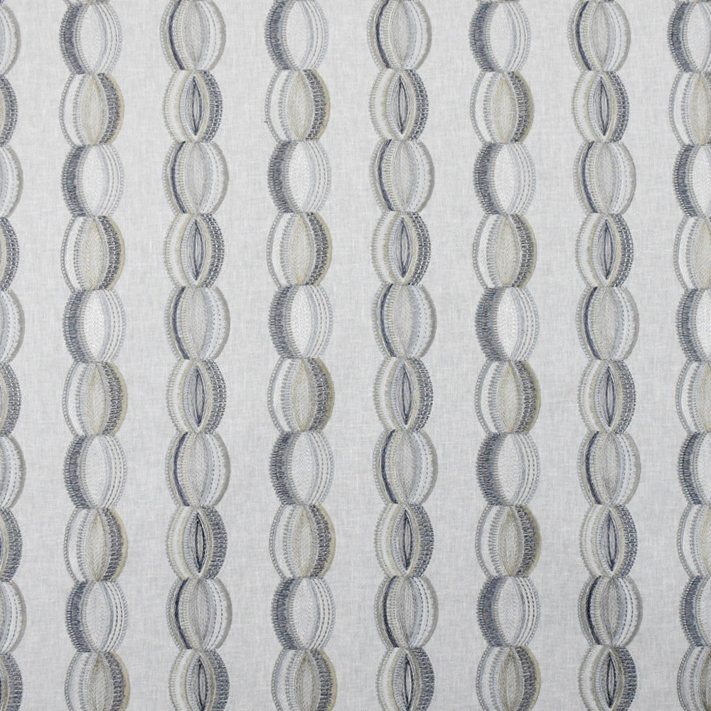 S4818 Slate by Greenhouse Designer Fabric 52% Cotton, 48% Polyester W/ 100% Polyester Embroidery India 9,000 </p><p>Repeat: 8.875" H, 6.25" V 54" - Swanky Fabrics -