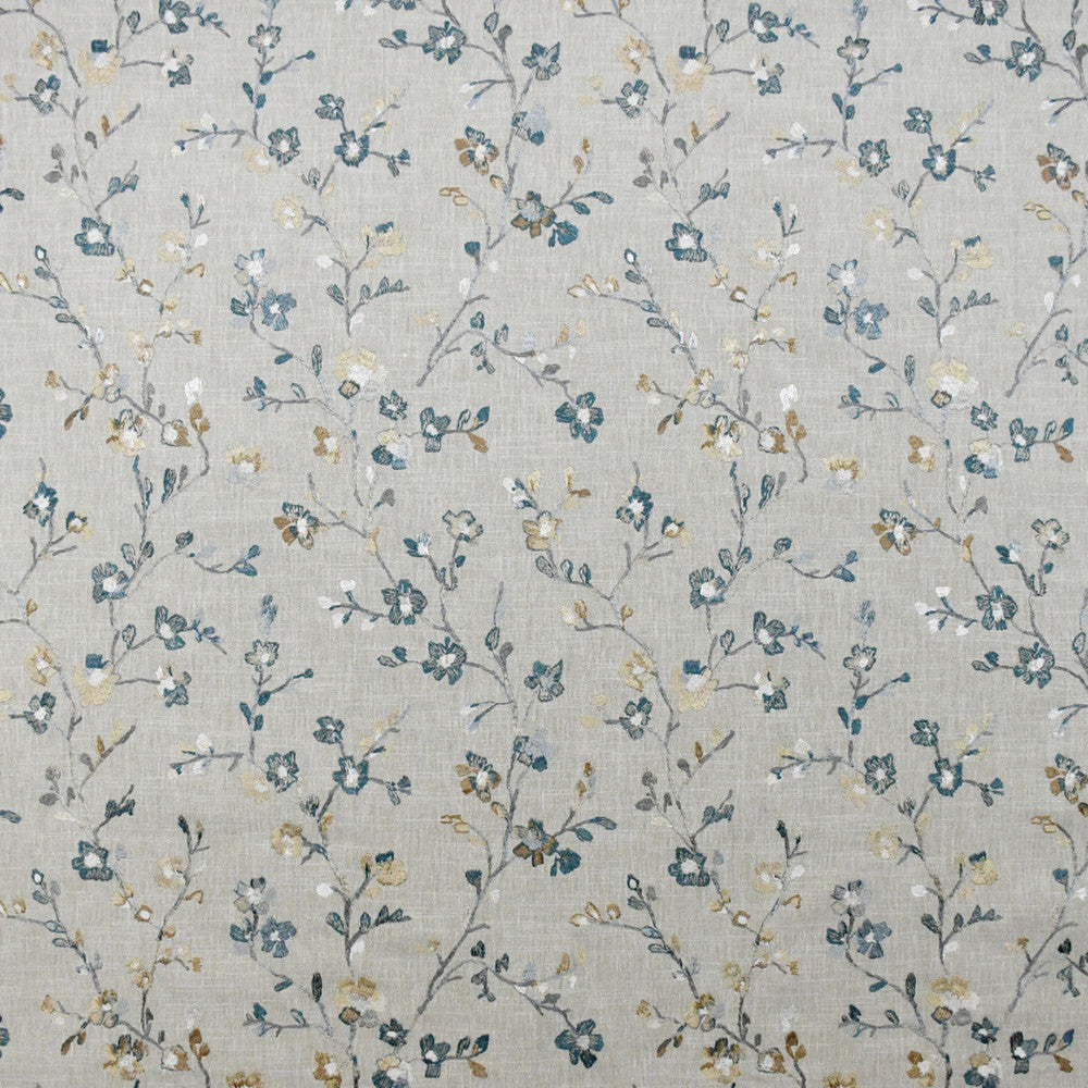 S4832 Lagoon by Greenhouse Designer Fabric S69: Rain 58% Cotton, 42% Polyester W/ 100% Rayon Embroidery India 6,000 double rubs </p><p>Repeat: 17.5" H, 18.5" V 55" - Swanky Fabrics -