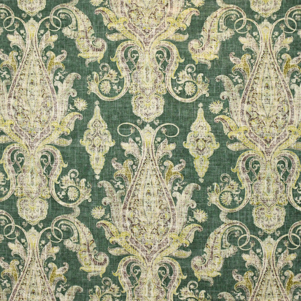 S4889 Balsam by Greenhouse Designer Fabric 55% Linen, 45% Rayon USA 24,000 </p><p>Repeat: 27" H, 25.5" V 54" - Swanky Fabrics -