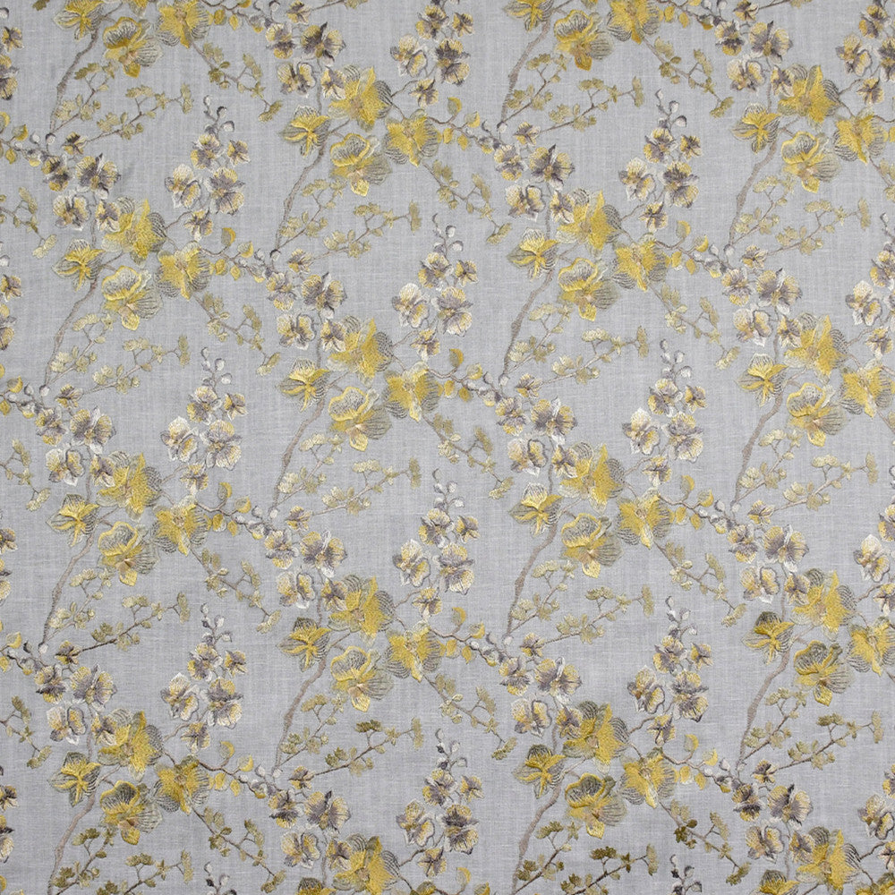 S4907 Oyster by Greenhouse Designer Fabric S71: Spring 75% Cotton, 25% Polyester India Drapery double rubs </p><p>Repeat: 17" H, 9.45" V 54" - Swanky Fabrics -