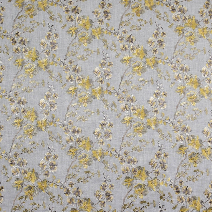 S4907 Oyster by Greenhouse Designer Fabric S71: Spring 75% Cotton, 25% Polyester India Drapery double rubs </p><p>Repeat: 17" H, 9.45" V 54" - Swanky Fabrics -