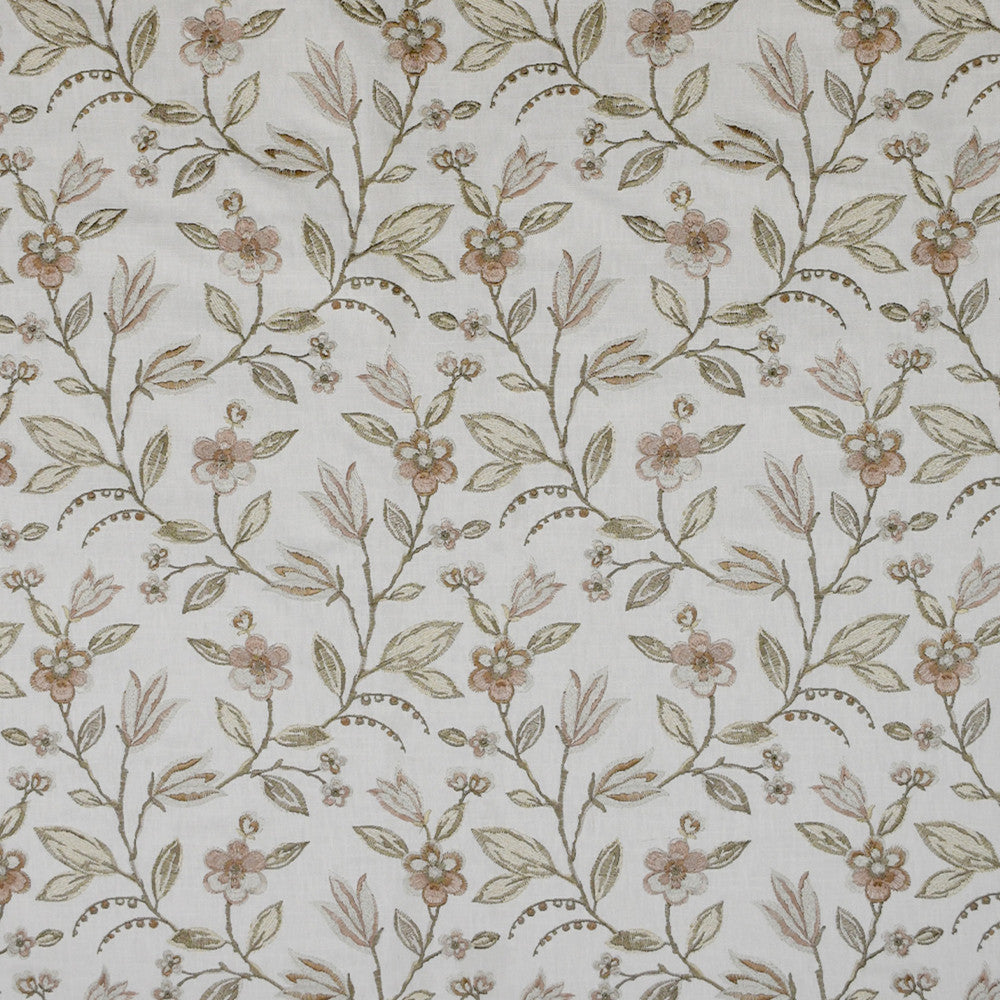 S4913 Bloom by Greenhouse Designer Fabric S71: Spring 58% Cotton, 42% Polyester W/ 100% Rayon Embroidery India 9,000 double rubs </p><p>Repeat: 13.125" H, 12.5" V 54" - Swanky Fabrics -