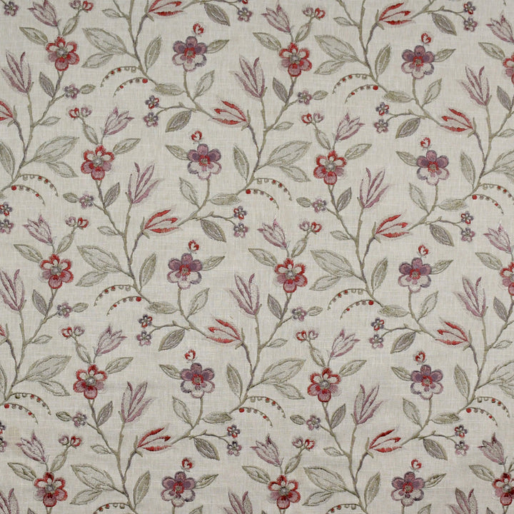 S4917 Wisteria by Greenhouse Designer Fabric S71: Spring 58% Cotton, 42% Polyester W/ 100% Rayon Embroidery India 9,000 double rubs </p><p>Repeat: 13.125" H, 12.5" V 54" - Swanky Fabrics -