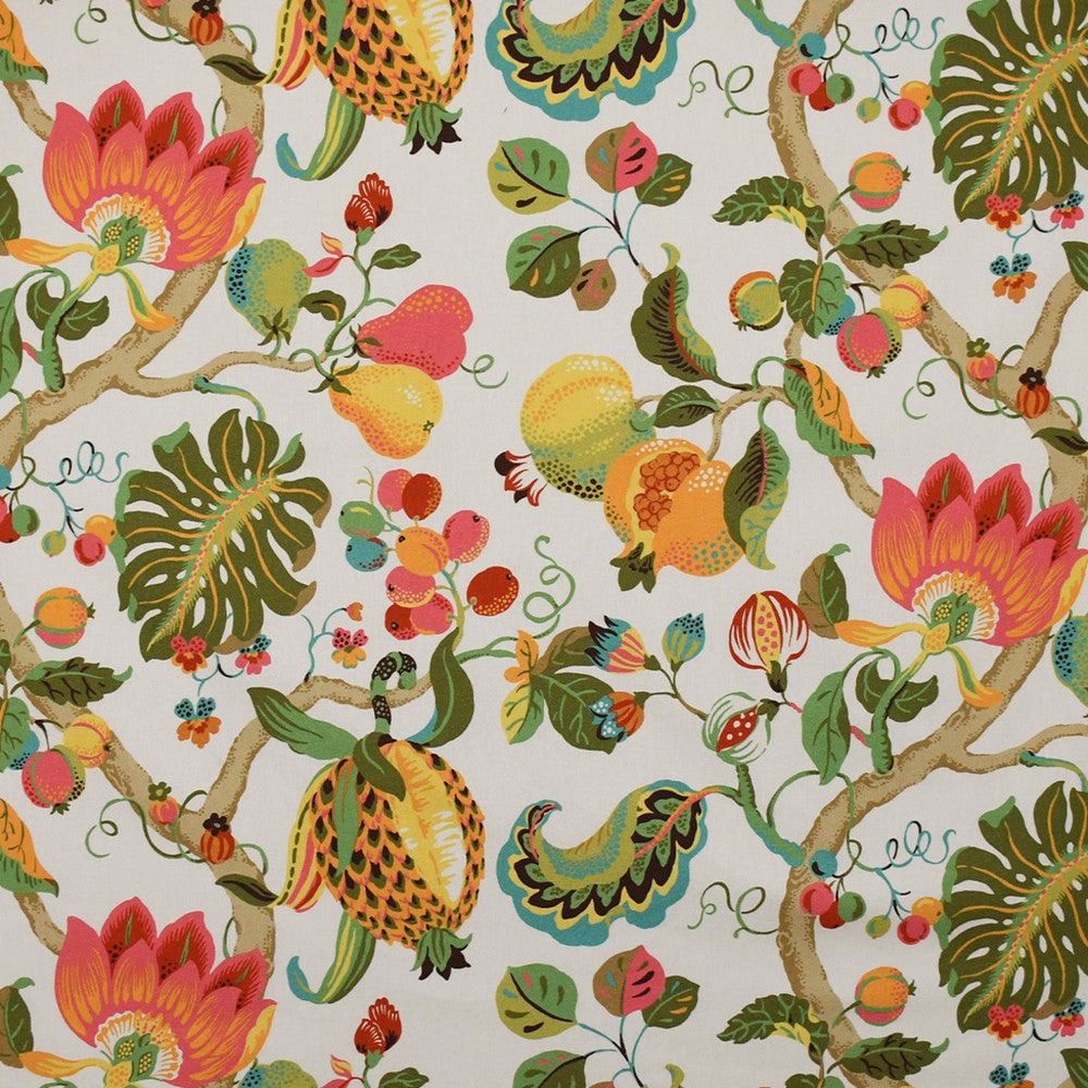 S4936 Bright Multi by Greenhouse Designer Fabric 100% Cotton Spain 51,000 </p><p>Repeat: 27" H, 27" V 54" - Swanky Fabrics -