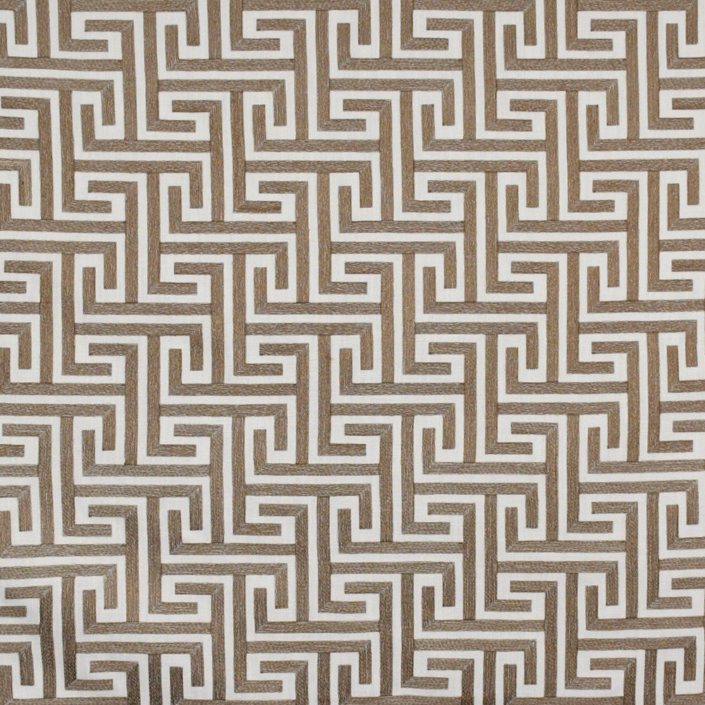 S4985 Cocoa by Greenhouse Designer Fabric 100% Polyester W/ 100% Rayon Embroidery India 9,000 </p><p>Repeat: 6.625" H, 6.375" V 55" - Swanky Fabrics -