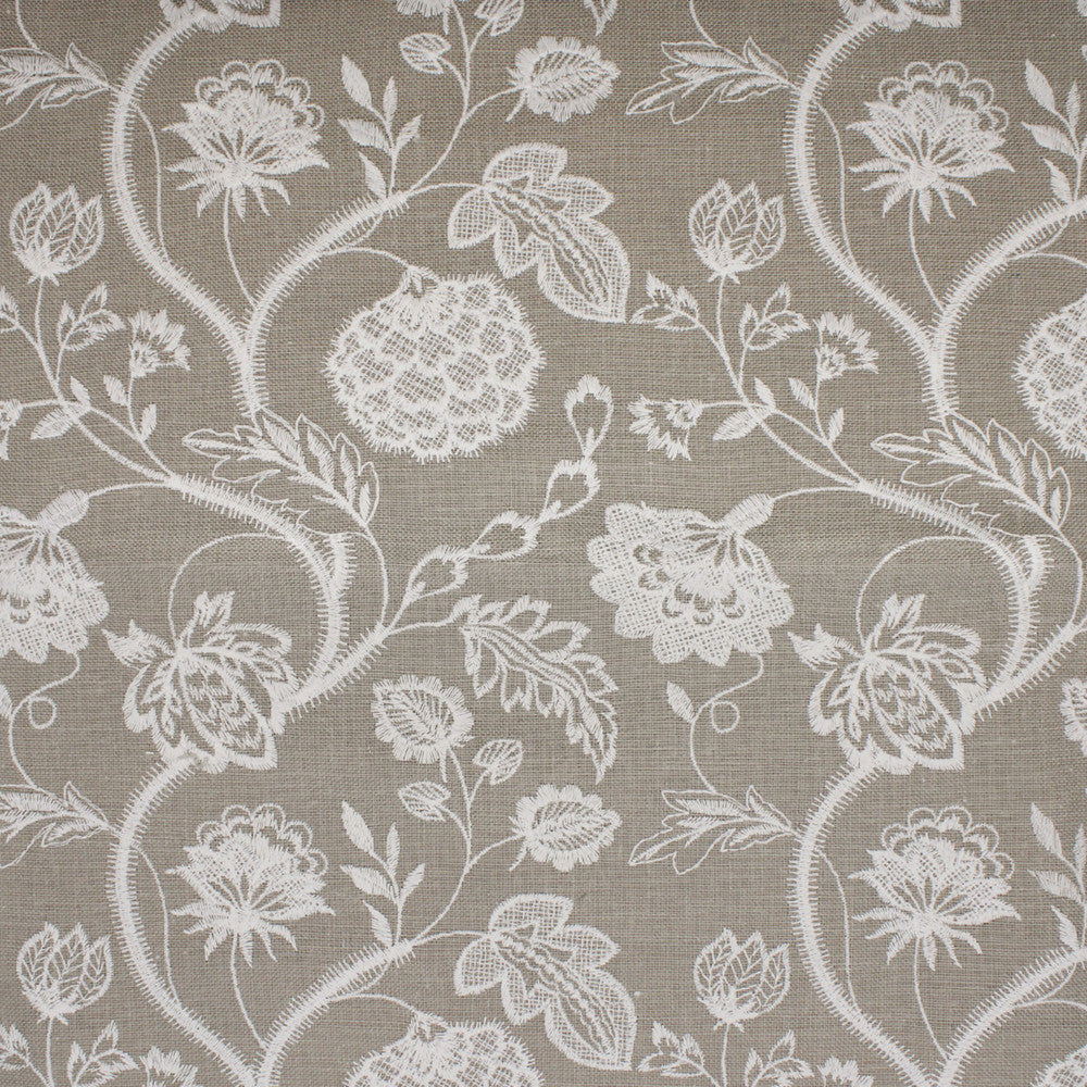 S5017 Stone by Greenhouse Designer Fabric S73: Onyx 70% Polyester, 30% Cotton India Drapery double rubs </p><p>Repeat: 8.5" H, 9.45" V 54" - Swanky Fabrics -