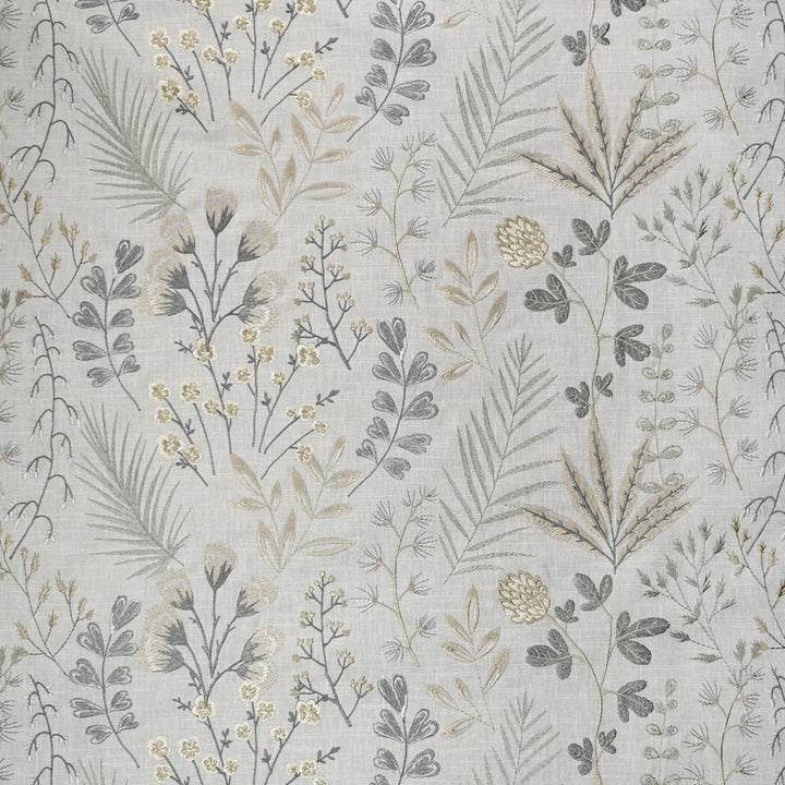 S5031 Dune by Greenhouse Designer Fabric S73: Onyx 58% Cotton, 42% Polyester W/ 100% Rayon Embroidery India 3,000 double rubs </p><p>Repeat: 26" H, 12.75" V 54" - Swanky Fabrics -