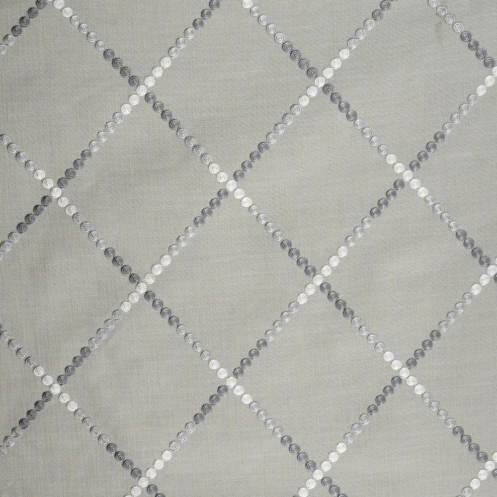 S5040 Nickel by Greenhouse Designer Fabric S73: Onyx 54% Cotton, 46% Polyester W/ 100% Rayon Embroidery India 9,000 double rubs </p><p>Repeat: 6.875" H, 7.625" V 59" - Swanky Fabrics -