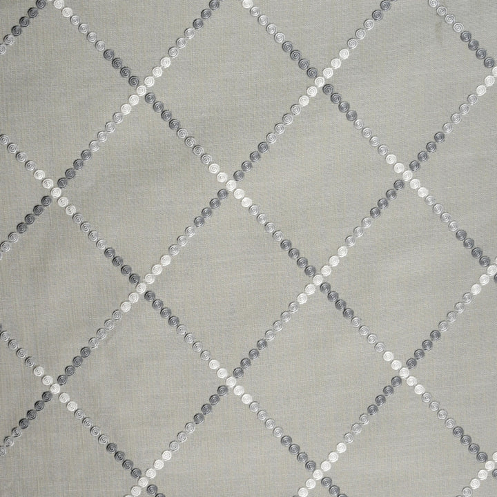 S5040 Nickel by Greenhouse Designer Fabric S73: Onyx 54% Cotton, 46% Polyester W/ 100% Rayon Embroidery India 9,000 double rubs </p><p>Repeat: 6.875" H, 7.625" V 59" - Swanky Fabrics -