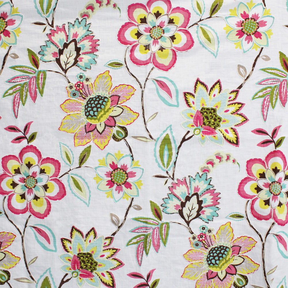 S5114 Birthday Cake by Greenhouse Designer Fabric 100% Cotton With 100% Viscose Embroidery India DRAPERY </p><p>Repeat: 27.375" H, 32.375" V 56" - Swanky Fabrics -