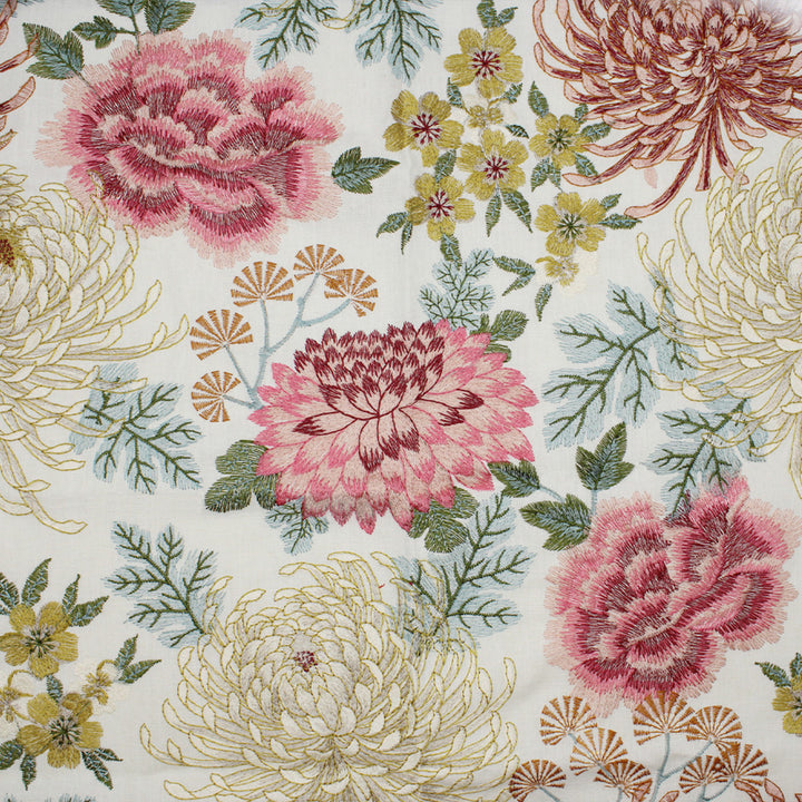 S5120 Blossom by Greenhouse Designer Fabric M11: Memos by Color 50% Viscose, 26% Polyester, 24% Cotton With 100% Viscose Embroidery India 15,000 double rubs </p><p>Repeat: 17.5" H, 18" V 52" - Swanky Fabrics -