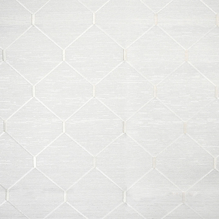 S5145 White by Greenhouse Designer Fabric 66% Polyester, 34% Cotton With 100% Viscose Embroidery India 36,000 </p><p>Repeat: 6.375" H, 6.375" V 53" - Swanky Fabrics -