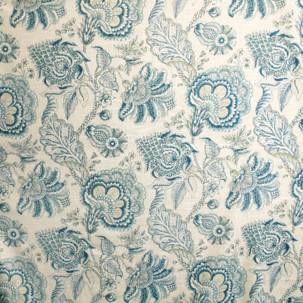 S5180 Blue Danube by Greenhouse Designer Fabric 55% Linen, 45% Viscose Korea 12,000 </p><p>Repeat: 27.25" H, 24.13" V 56" - Swanky Fabrics -