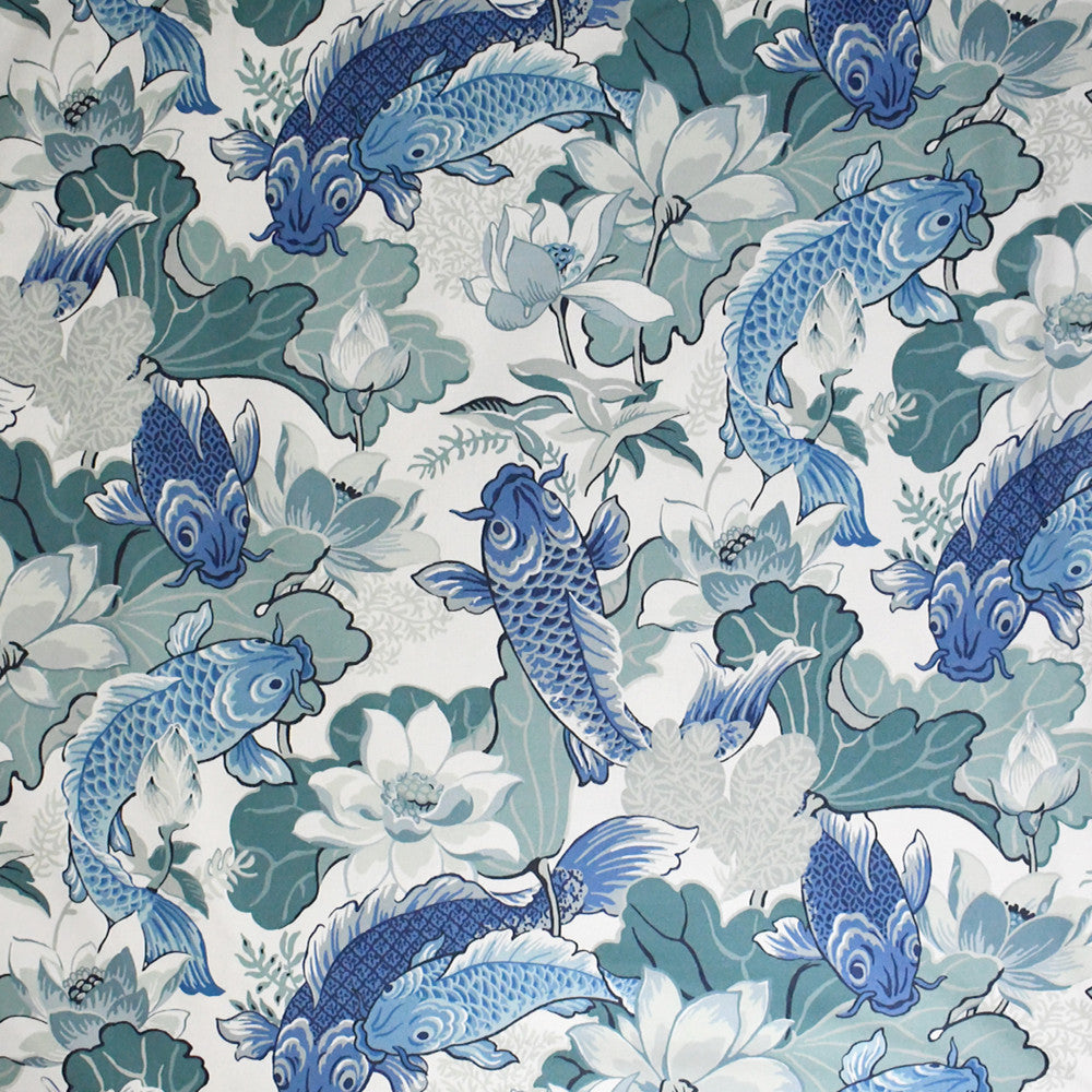 S5257 Nile Blue by Greenhouse Designer Fabric M12: Memos by Color 100% Cotton Spain 51,000 double rubs Soil & Stain Repellent </p><p>Repeat: 27" H, 36" V 54" - Swanky Fabrics -