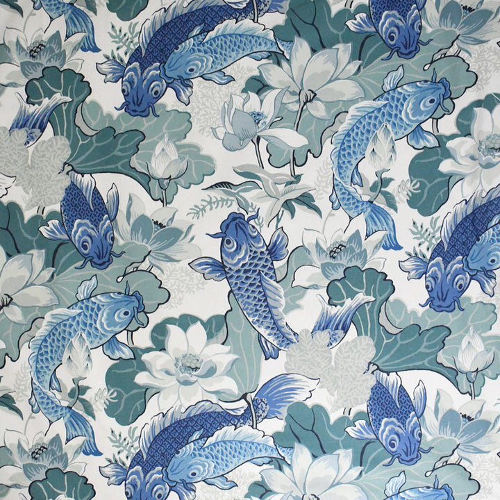 S5257 Nile Blue by Greenhouse Designer Fabric 100% Cotton Spain 51,000 </p><p>Repeat: 27" H, 36" V 54" - Swanky Fabrics -
