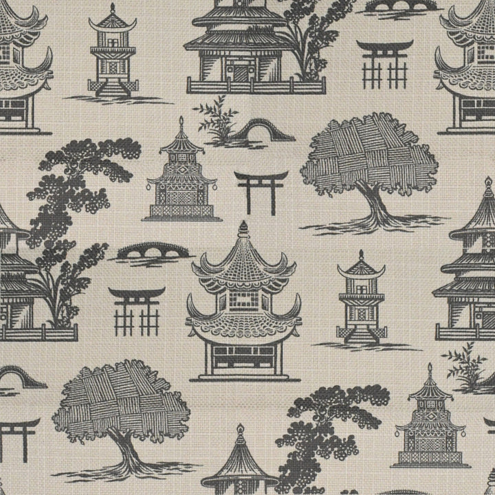 S5263 Pewter by Greenhouse Designer Fabric 100% Polyester China 55,000 </p><p>Repeat: 13.5" H, 13.5" V 56" - Swanky Fabrics -