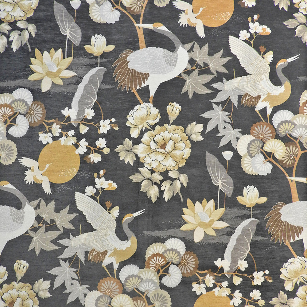 S5306 Noir by Greenhouse Designer Fabric M13: Memos by Color 100% Polyester China 50,000 double rubs </p><p>Repeat: 27.5" H, 28" V 56" - Swanky Fabrics -