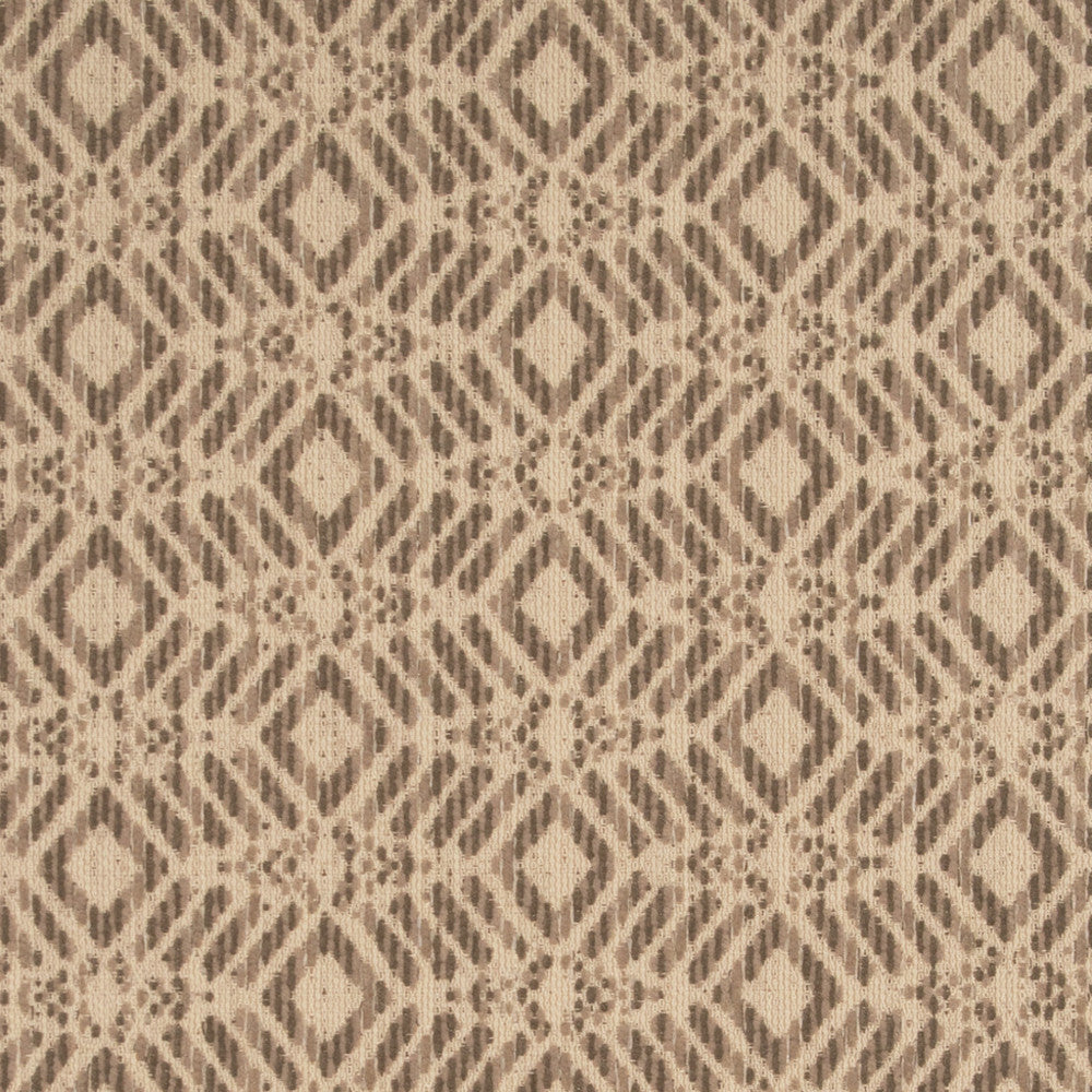 S5422 Taupe by Greenhouse Designer Fabric 100% Polyester, Back: Acrylic Mexico 40,000 </p><p>Repeat: 1.8" H, 3.4" V 54" - Swanky Fabrics -