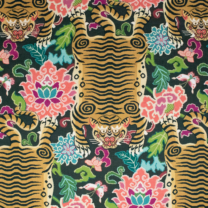 S5490 Slate by Greenhouse Designer Fabric 100% Cotton Spain 6,000 </p><p>Repeat: 13.5" H, 32" V HD 54" - Swanky Fabrics -