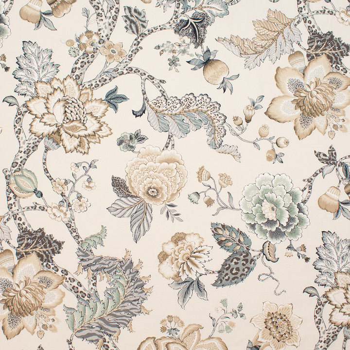 S5784 Ecru by Greenhouse Designer Fabric 100% Cotton Spain 60,000 </p><p>Repeat: 27" H, 36" V 54" - Swanky Fabrics -