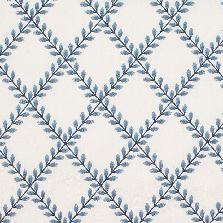 S5812 Porcelain by Greenhouse Designer Fabric 100% Polyester With 100% Viscose Embroidery India 9,000 </p><p>Repeat: 5.43" H, 6.1" V 54" - Swanky Fabrics -