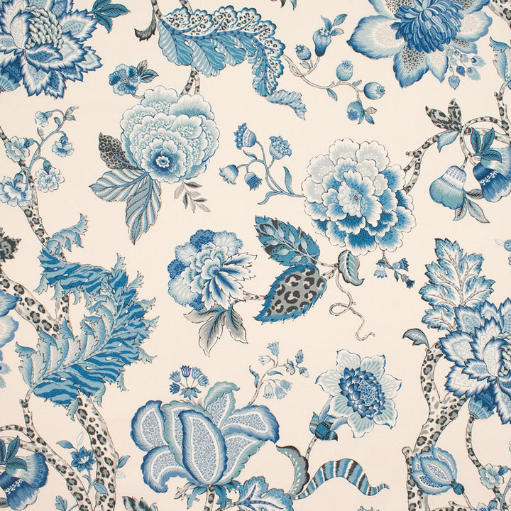 S5820 Blue by Greenhouse Designer Fabric 100% Cotton Spain 60,000 </p><p>Repeat: 27" H, 36" V 54" - Swanky Fabrics -