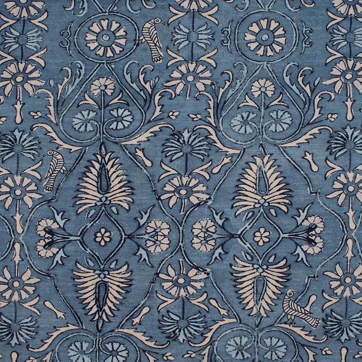 S5837 Aegean Blue by Greenhouse Designer Fabric M15: Memos by Color 75% Cotton, 25% Linen Pakistan 18,000 double rubs </p><p>Repeat: 27" H, 32" V 54" - Swanky Fabrics -