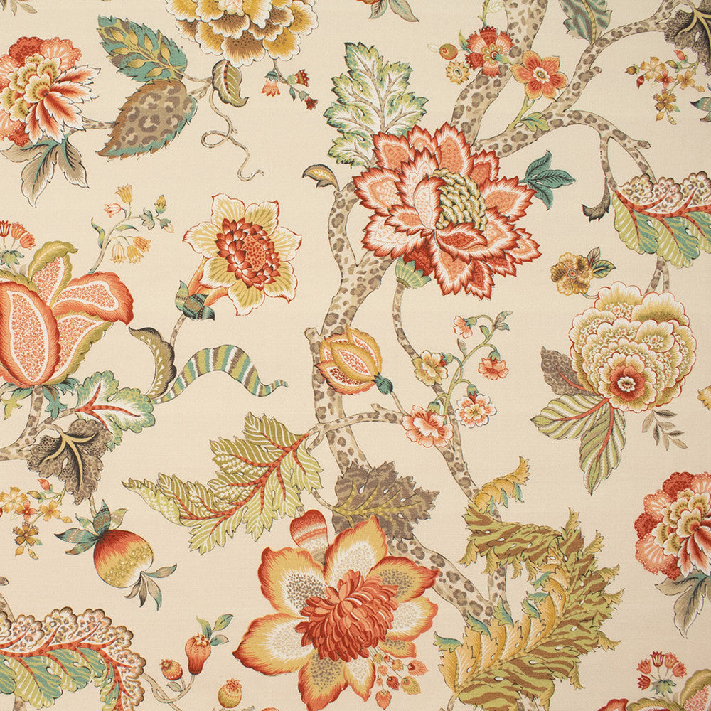 S5862 Khaki by Greenhouse Designer Fabric 100% Cotton Spain 60,000 </p><p>Repeat: 27" H, 36" V 54" - Swanky Fabrics -