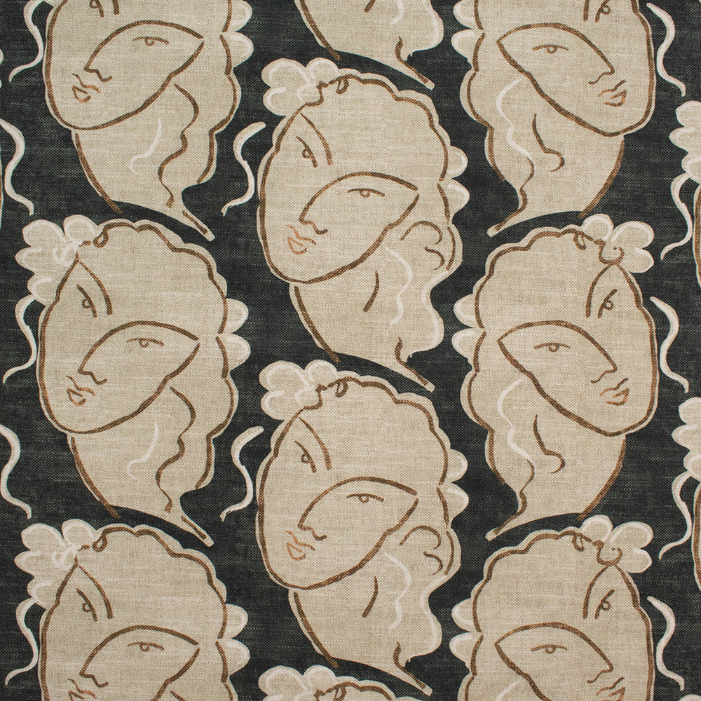 S5872 Graphite by Greenhouse Designer Fabric M15: Memos by Color 100% Cotton Spain 51,000 double rubs </p><p>Repeat: 12.625" H, 27" V 54" - Swanky Fabrics -