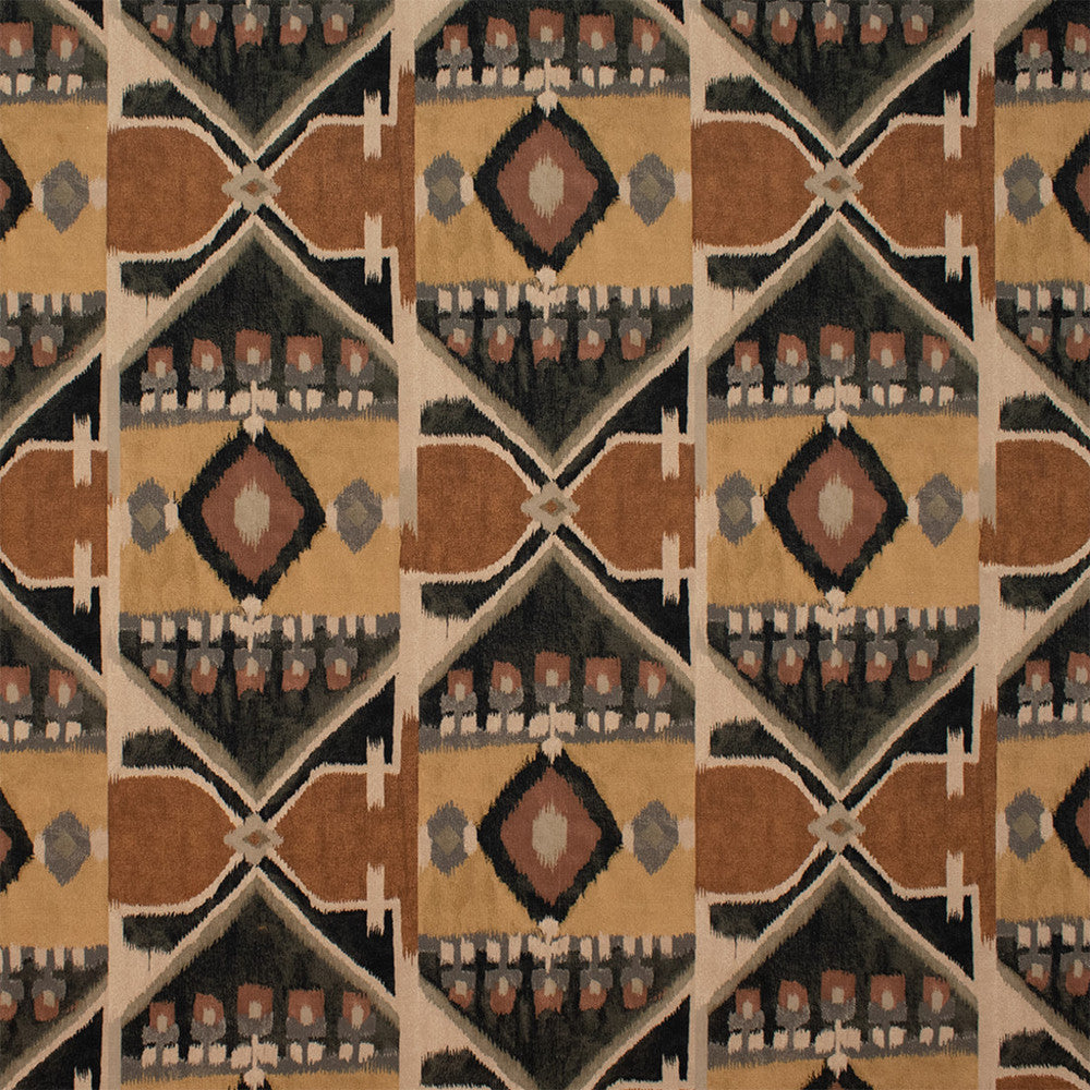 S5876 Spice by Greenhouse Designer Fabric 100% Cotton India 11,000 </p><p>Repeat: 13.5" H, 16" V 54" - Swanky Fabrics -