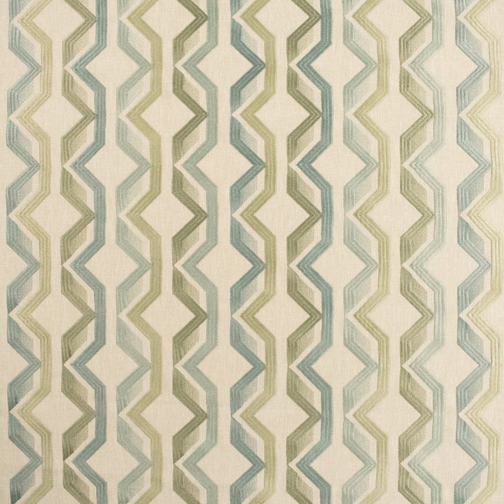 S6033 Aquamarine by Greenhouse Designer Fabric 72% Polyester, 28% Cotton With 100% Polyester Embroidery India 9,000 </p><p>Repeat: 10.625" H, 4.5" V 56" - Swanky Fabrics -
