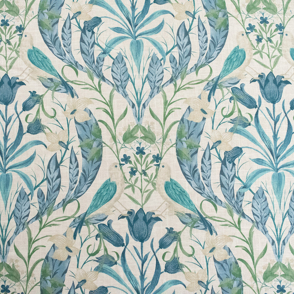 S6062 Robins Egg by Greenhouse Designer Fabric 55% Linen, 45% Viscose Korea 12,000 </p><p>Repeat: 26" H, 27" V 55" - Swanky Fabrics -