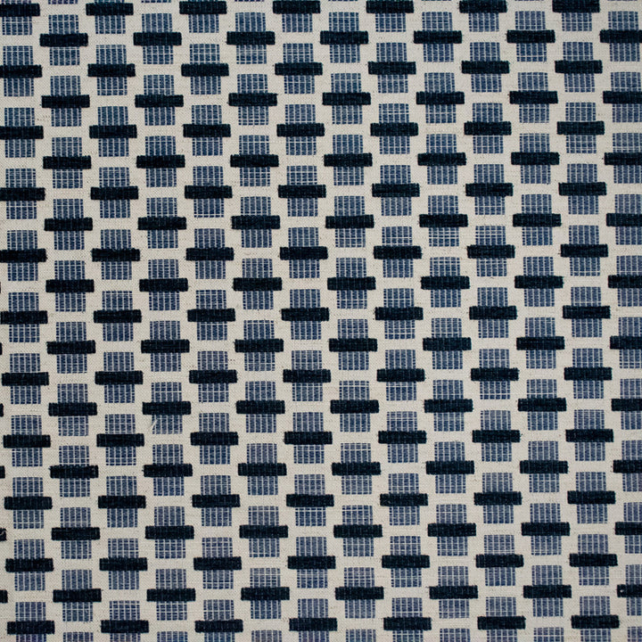 S6078 Indigo by Greenhouse Designer Fabric 95% Polyester, 5% Linen China 36,000 </p><p>Repeat: 2" H, 1.25" V 56" - Swanky Fabrics -