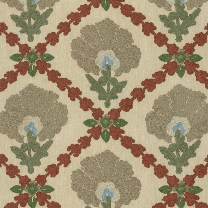 S6149 Harvest by Greenhouse Designer Fabric 68% Polyester, 21% Linen, 11% Cotton With 100% Cotton Embroidery India 9,000 </p><p>Repeat: 10.7" H, 9.4" V 55" - Swanky Fabrics -