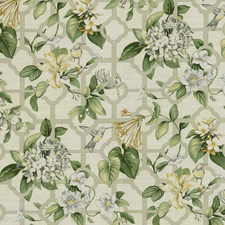 S6156 Garden by Greenhouse Designer Fabric 100% Cotton Peru 25,000 </p><p>Repeat: 13.5" H, 27" V 54" - Swanky Fabrics -