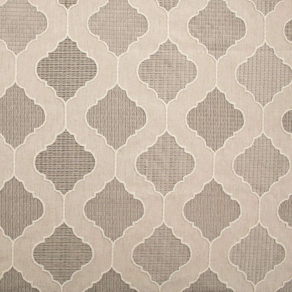 S6215 Linen by Greenhouse Designer Fabric 60% Polyester, 40% Cotton With 100% Cotton Embroidery India Drapery </p><p>Repeat: 6.75" H, 6.188" V 54" - Swanky Fabrics -