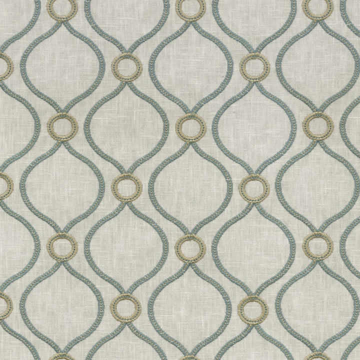 S6235 Lagoon by Greenhouse Designer Fabric 70% Polyester, 30% Cotton With 100% Polyester Embroidery India 9,000 </p><p>Repeat: 4.63" H, 4" V 54" - Swanky Fabrics -