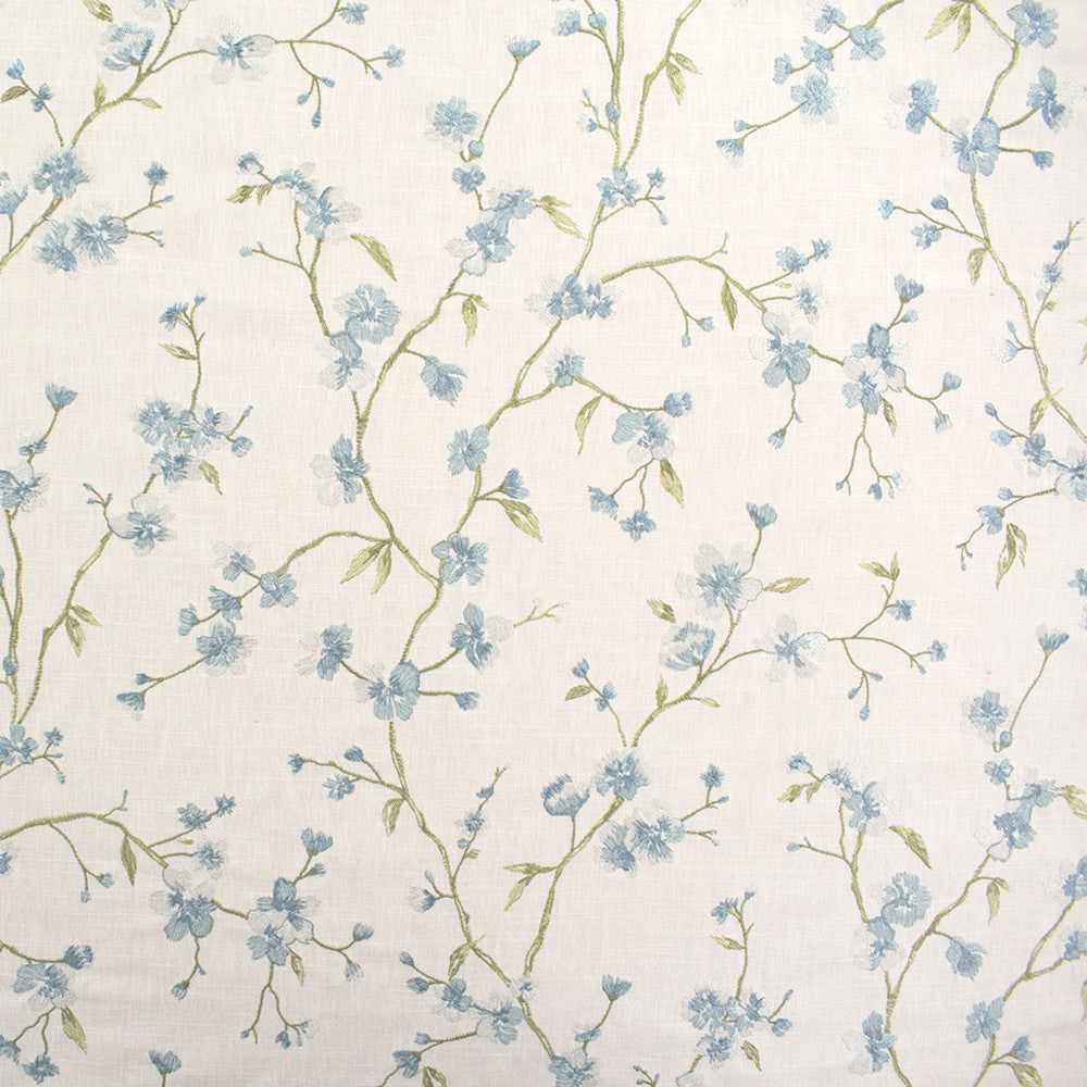 S6238 Sky by Greenhouse Designer Fabric 69% Cotton, 31% Polyester With 100% Rayon Embroidery India 9,000 </p><p>Repeat: 25" H, 24.75" V 54" - Swanky Fabrics -