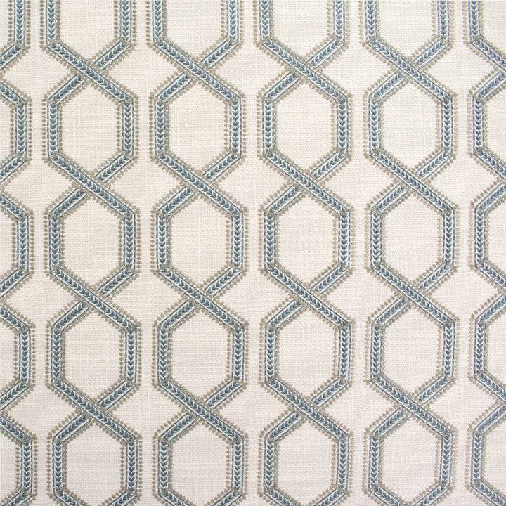 S6243 Aegean by Greenhouse Designer Fabric 97% Polyester, 3% Linen With 100% Polyester Embroidery India 9,000 </p><p>Repeat: 4.5" H, 4.25" V 56" - Swanky Fabrics -