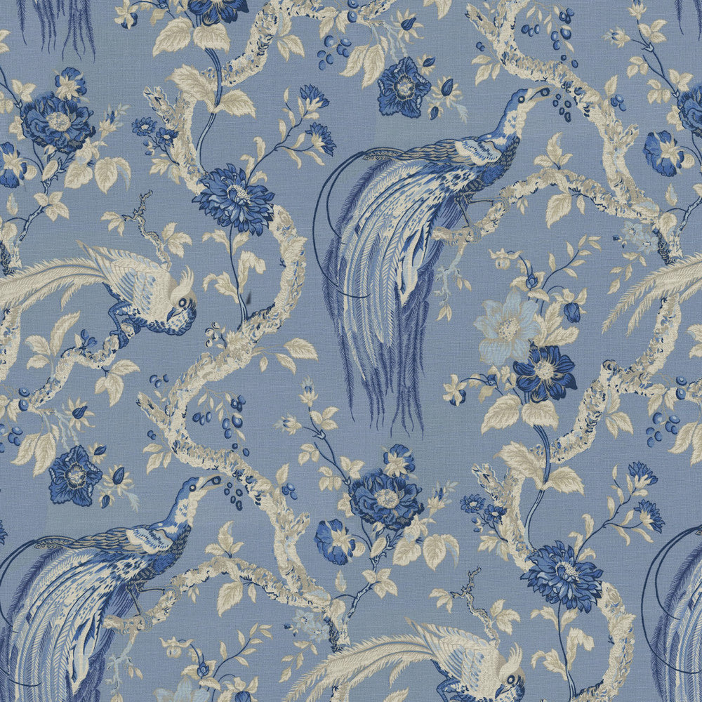 S6244 Larkspur by Greenhouse Designer Fabric 100% Cotton China 31,000 </p><p>Repeat: 13.5" H, 32" V 54" - Swanky Fabrics -