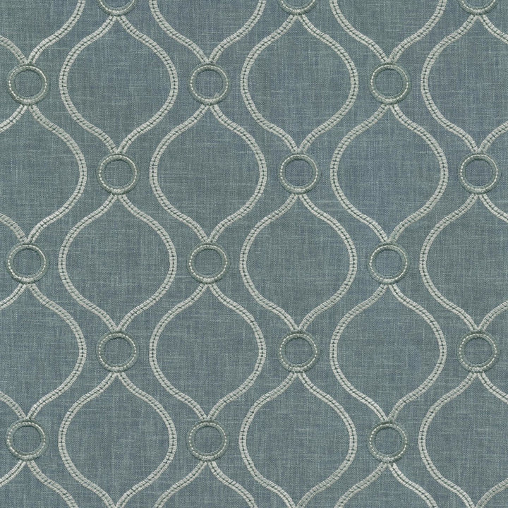 S6249 Chambray by Greenhouse Designer Fabric 70% Polyester, 30% Cotton With 100% Polyester Embroidery India 9,000 </p><p>Repeat: 4.63" H, 4" V 54" - Swanky Fabrics -