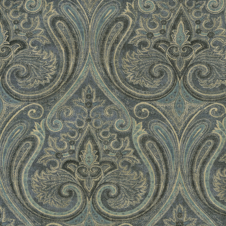 S6262 Ink by Greenhouse Designer Fabric 75% Cotton, 25% Linen Pakistan 27,000 </p><p>Repeat: 13.5" H, 18" V 54" - Swanky Fabrics -
