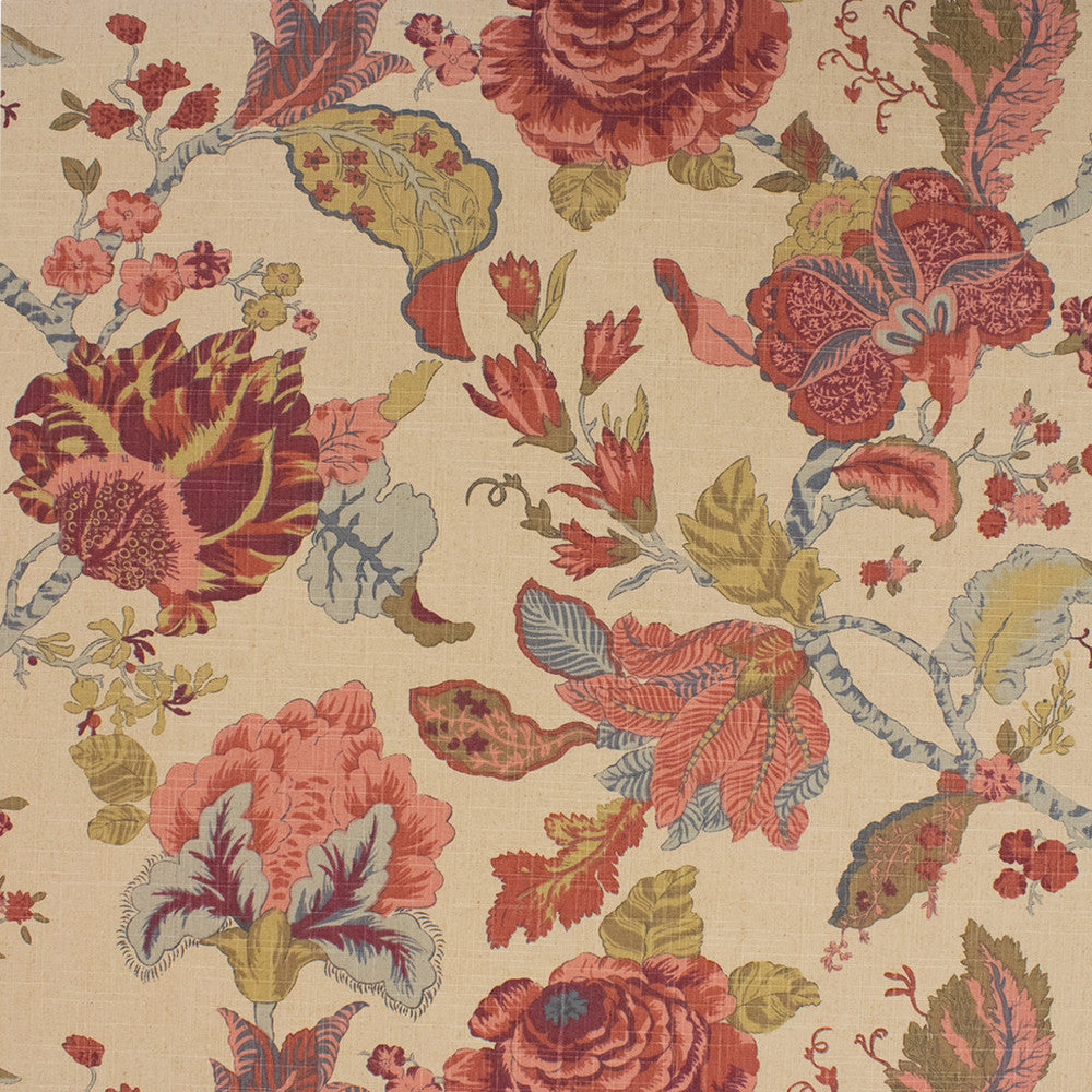 S6350 Sangria by Greenhouse Designer Fabric 70% Cotton, 30% Linen China 15,000 </p><p>Repeat: 27" hd H, 28.625" V 55" - Swanky Fabrics -