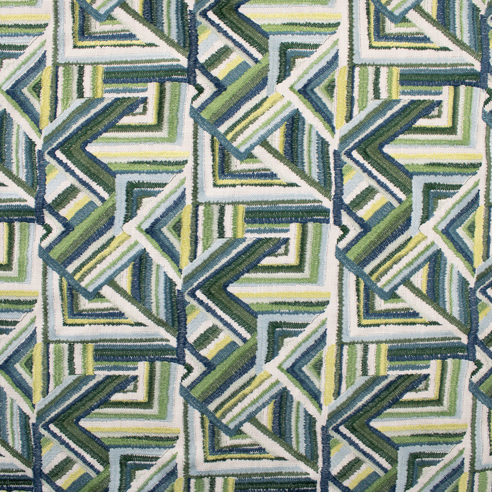 S6351 Jardin by Greenhouse Designer Fabric 88% Polyester, 12% Linen With 100% Rayon Embroidery India 9,000 </p><p>Repeat: 13" H, 12.25" V 50" - Swanky Fabrics -