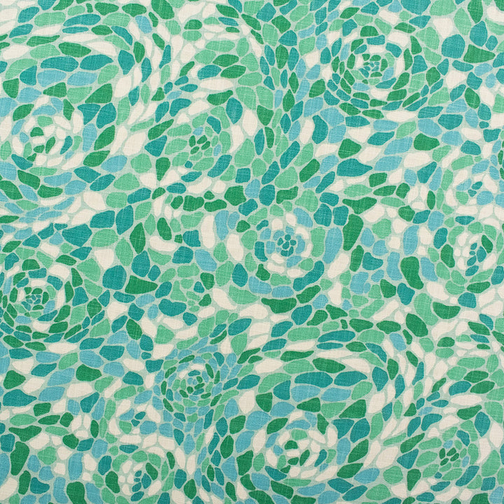 S6355 Seaglass by Greenhouse Designer Fabric 100% Cotton Pakistan 50,000 </p><p>Repeat: 26.75" H, 24.75" V 54" - Swanky Fabrics -